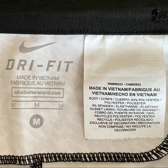 🌺 Nike Dri Fit Pronto Essential Tight Crop Compression Running Leggings Size M - Picture 10 of 12